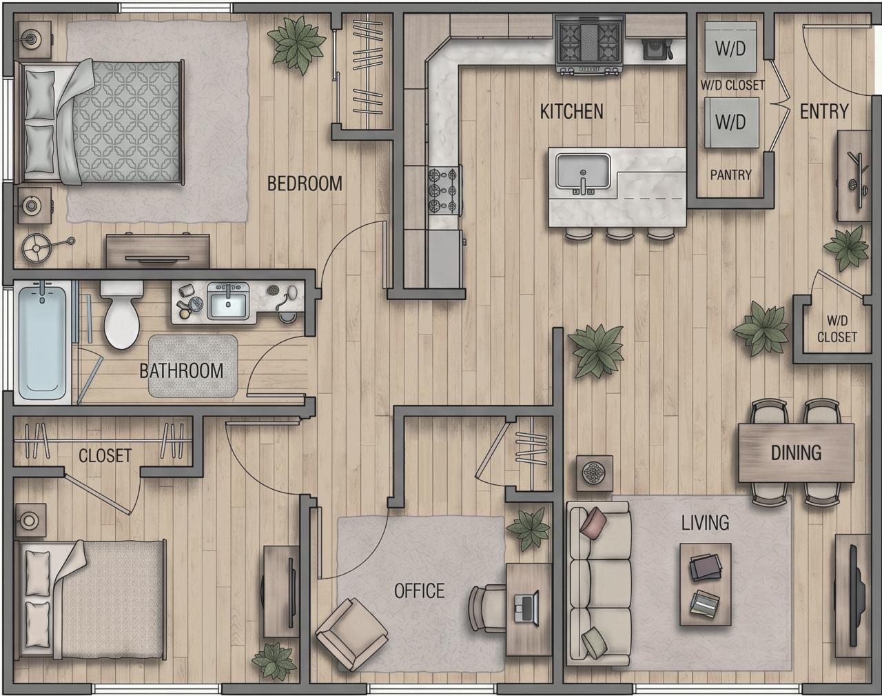 3 Bedroom Unit